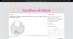 Desktop Screenshot of lesrevesdemarie.com