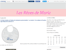 Tablet Screenshot of lesrevesdemarie.com
